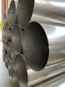 tubi inox con bordo